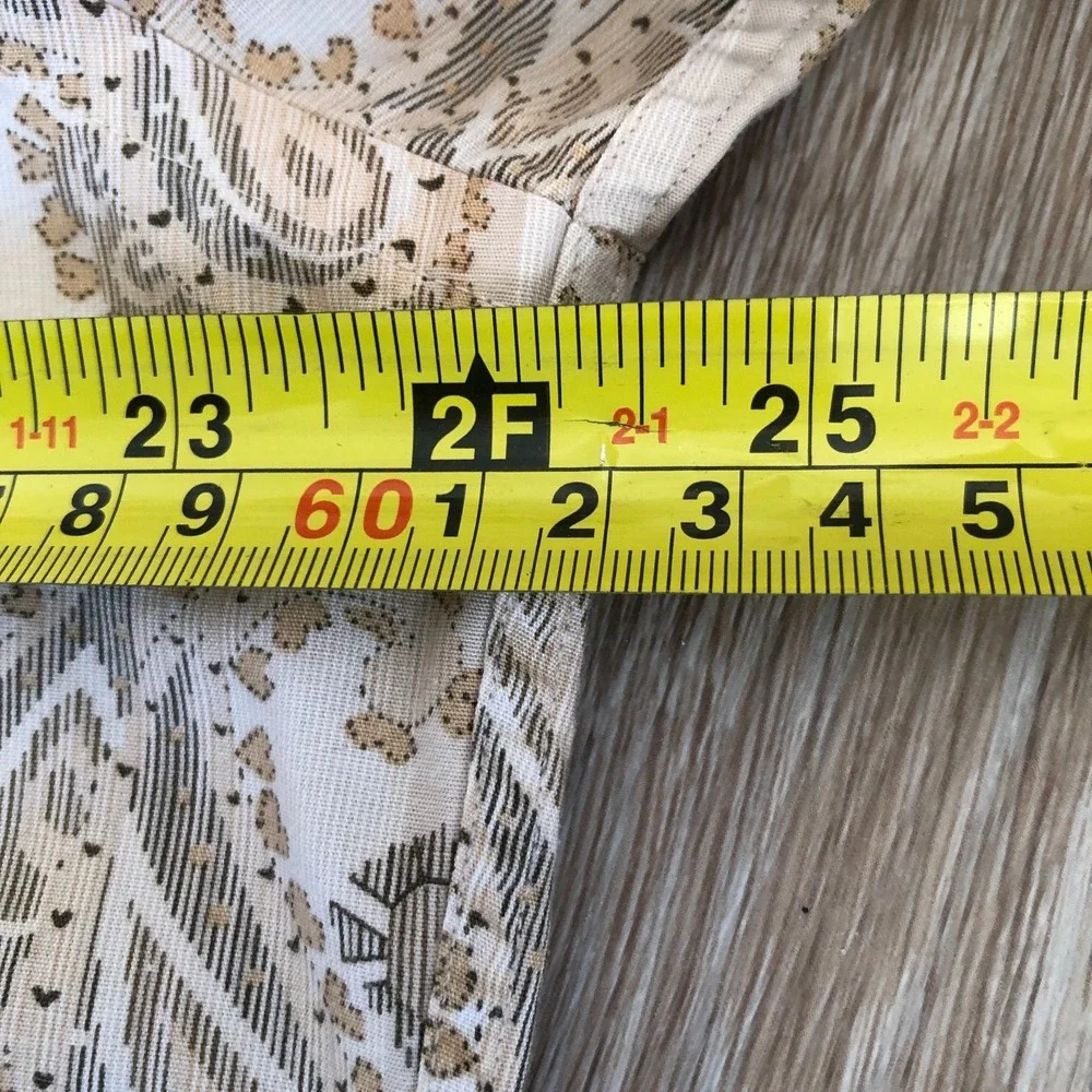 Banana Republic‎ Men's Button Front Paisley Business Casual Cotton Shirt Sz L